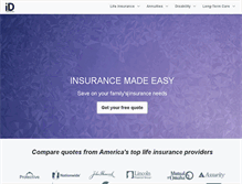 Tablet Screenshot of insurancedivision.com